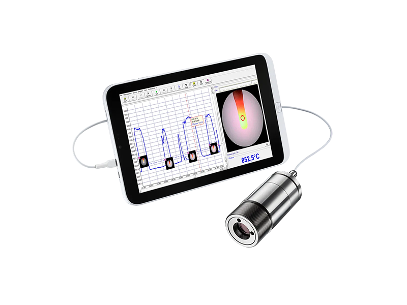 德國optris紅外測溫儀的測量光斑大小如何調(diào)整？